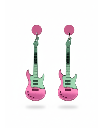 Guitarra Verde/Rosa