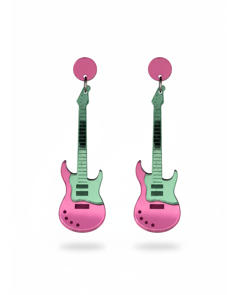 Guitarra Verde/Rosa
