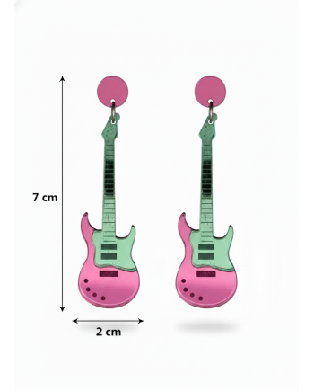 Guitarra Verde/Rosa