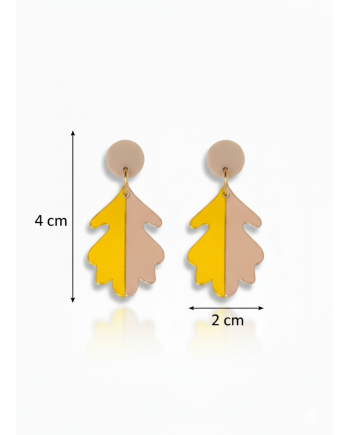 Hoja Abedul Peq Amarillo/Oro Rosa