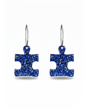 Pieza Puzzle Glitter Azul