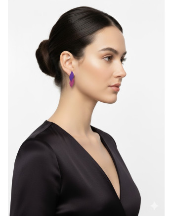 Petalos 45 morado + glitter rosa