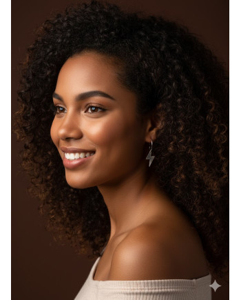 Rayo 2,5 Espejo Plata 2 puntas Aro