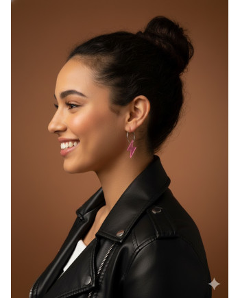 Rayo 2,5 Espejo Rosa 2 puntas Aro