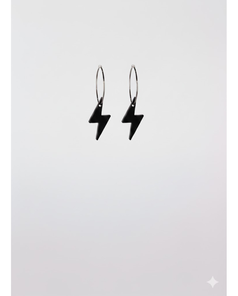 Rayo 2,5 Negro 2 puntas Aro