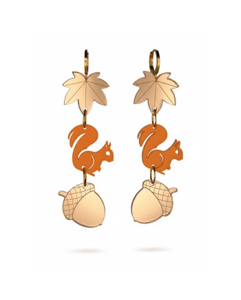 Arce + ardilla naranja + bellota